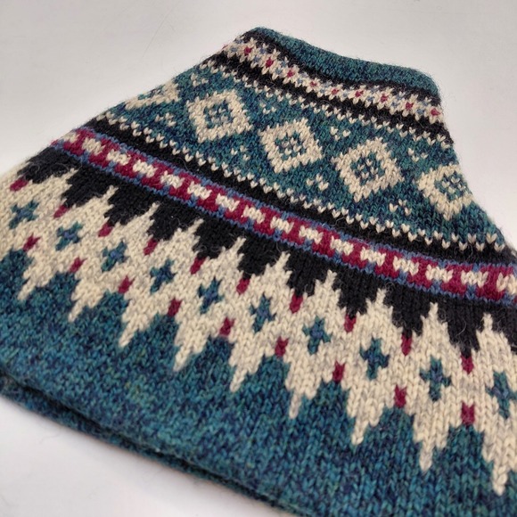 Knit Outerwear Other - Knit Outerwear Nordic Cap Hat Beanie Geometric Ski Wool Nylon Colorful Cabin